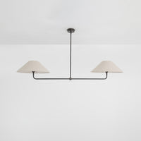 T-Bar Chandelier - Wide Angle Linen