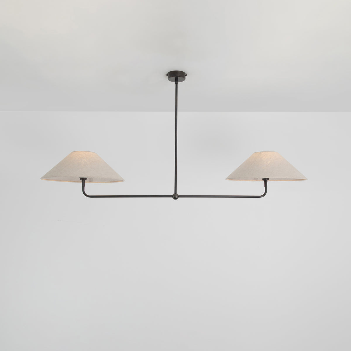 T-Bar Chandelier - Wide Angle Linen