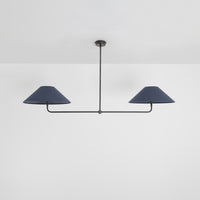 T-Bar Chandelier - Wide Angle Linen