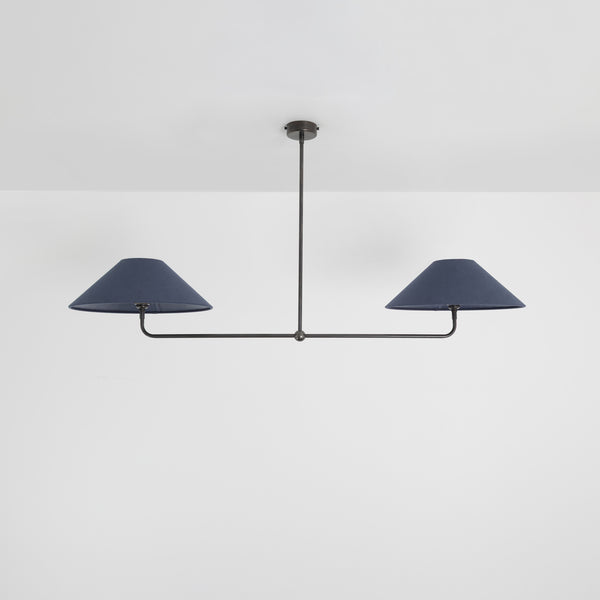 T-Bar Chandelier - Wide Angle Linen