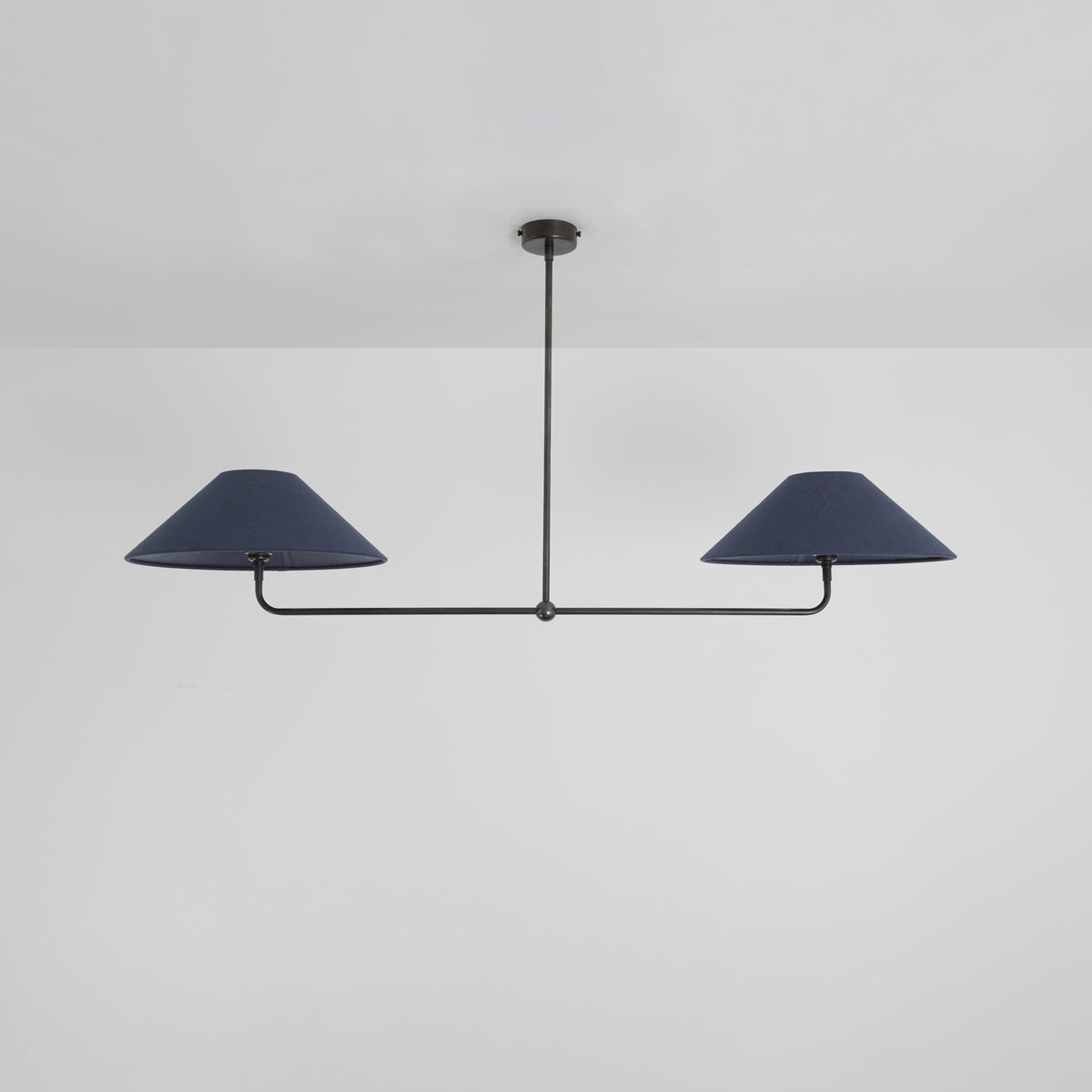 T-Bar Chandelier - Wide Angle Linen