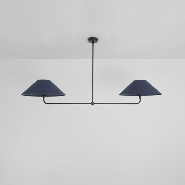 T-Bar Chandelier - Wide Angle Linen