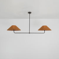 T-Bar Chandelier - Wide Angle Linen