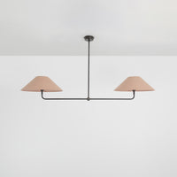 T-Bar Chandelier - Wide Angle Linen