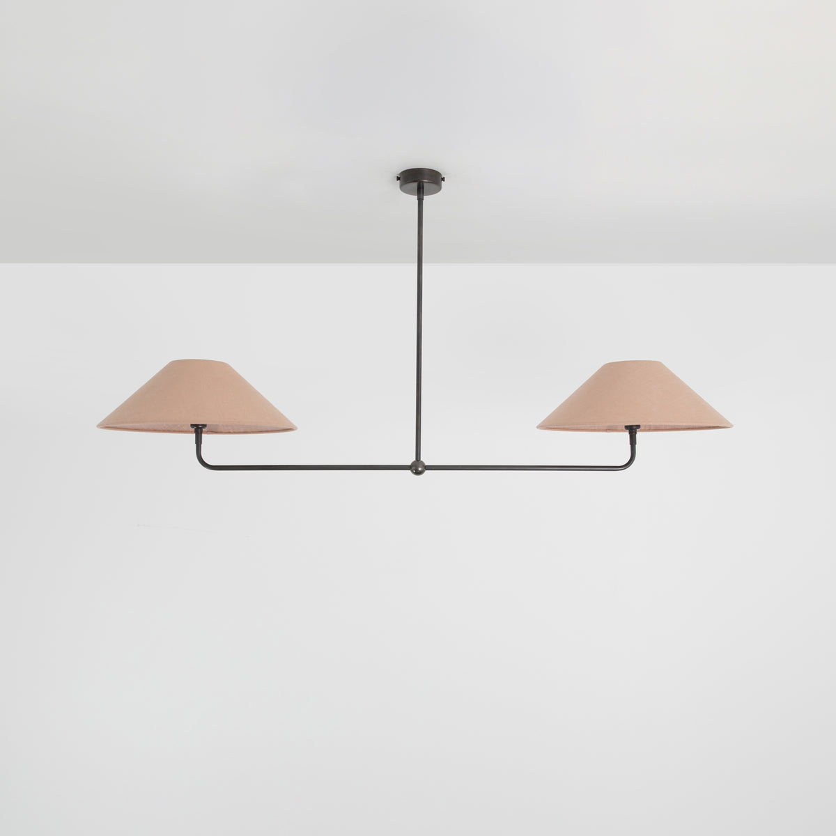 T-Bar Chandelier - Wide Angle Linen