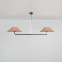 T-Bar Chandelier - Wide Angle Linen