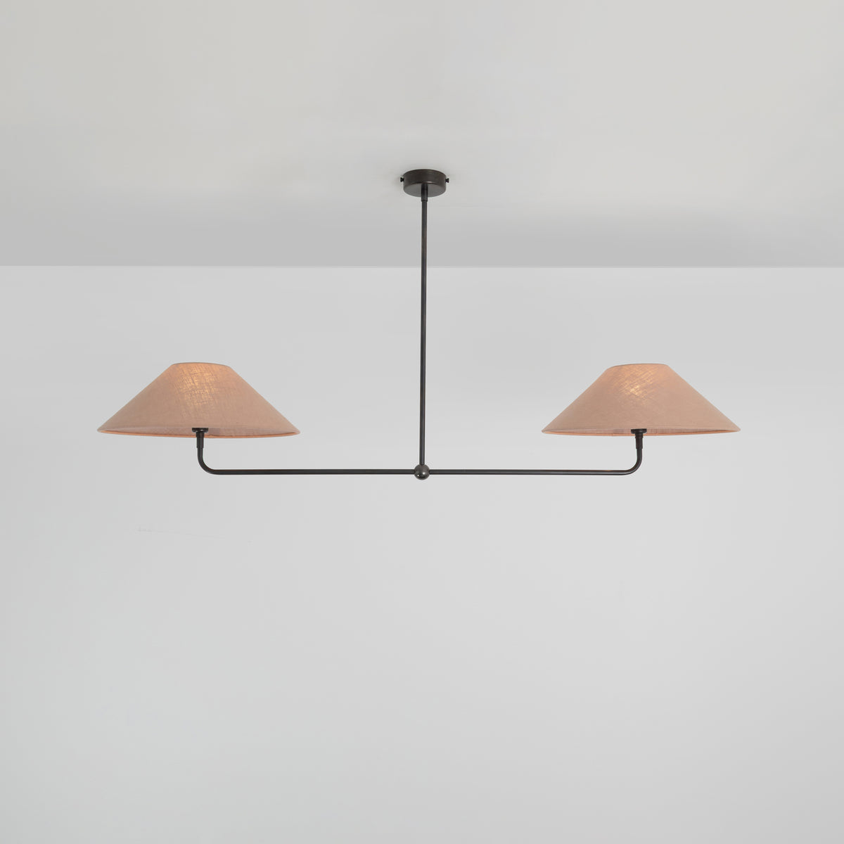 T-Bar Chandelier - Wide Angle Linen