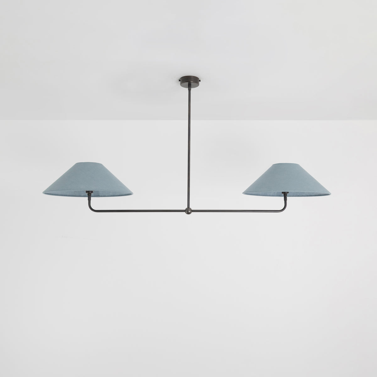 T-Bar Chandelier - Wide Angle Linen
