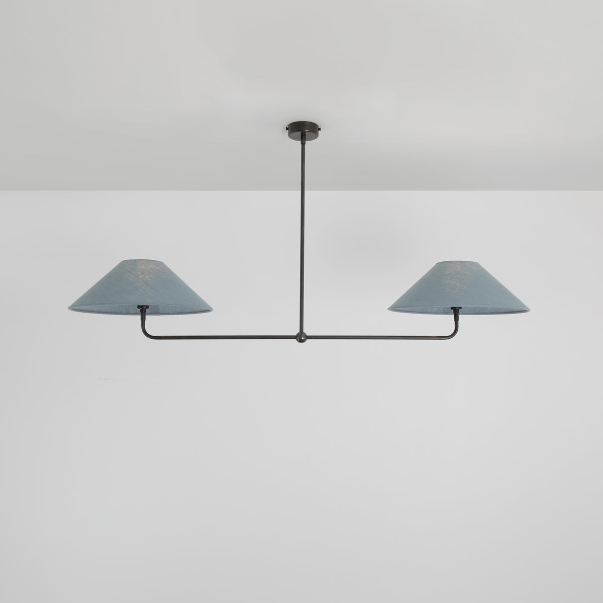 T-Bar Chandelier - Wide Angle Linen