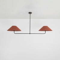 T-Bar Chandelier - Wide Angle Linen