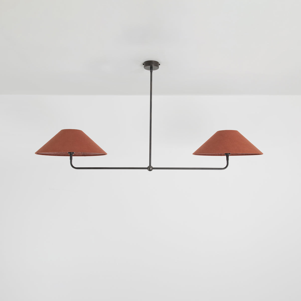 T-Bar Chandelier - Wide Angle Linen