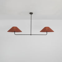 T-Bar Chandelier - Wide Angle Linen