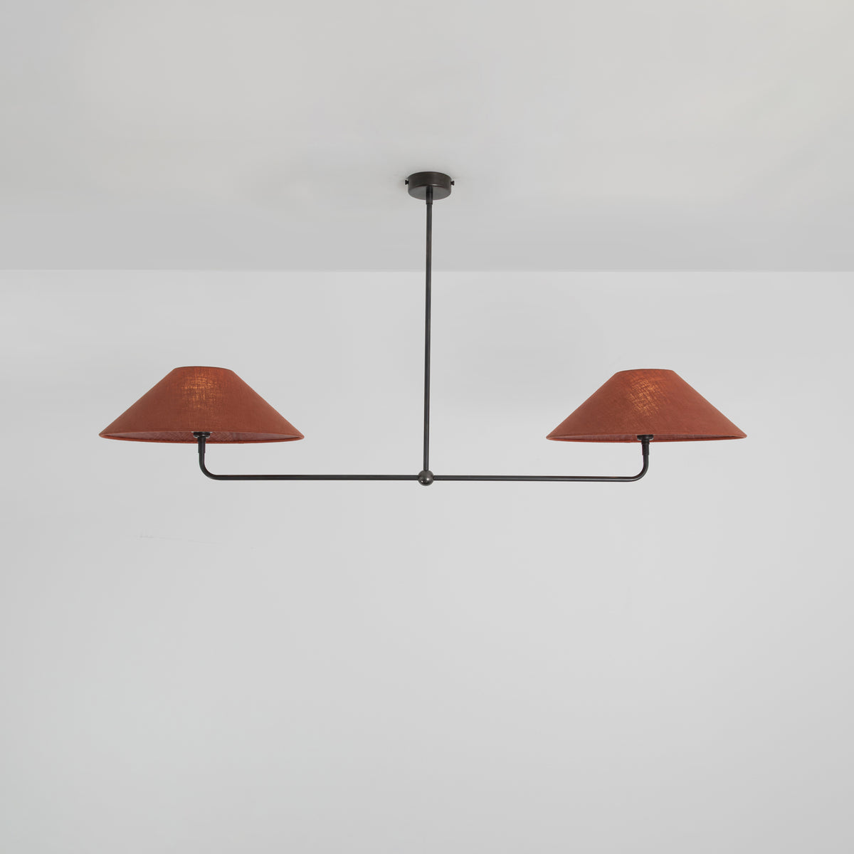 T-Bar Chandelier - Wide Angle Linen