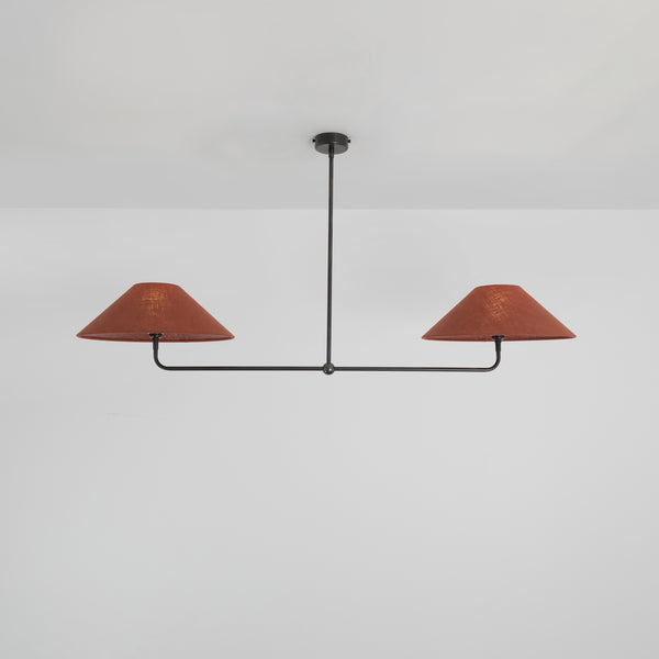 T-Bar Chandelier - Wide Angle Linen