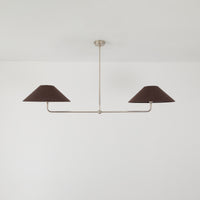 T-Bar Chandelier - Wide Angle Linen