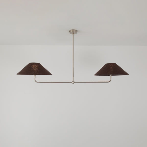 T-Bar Chandelier - Wide Angle Linen
