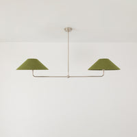 T-Bar Chandelier - Wide Angle Linen