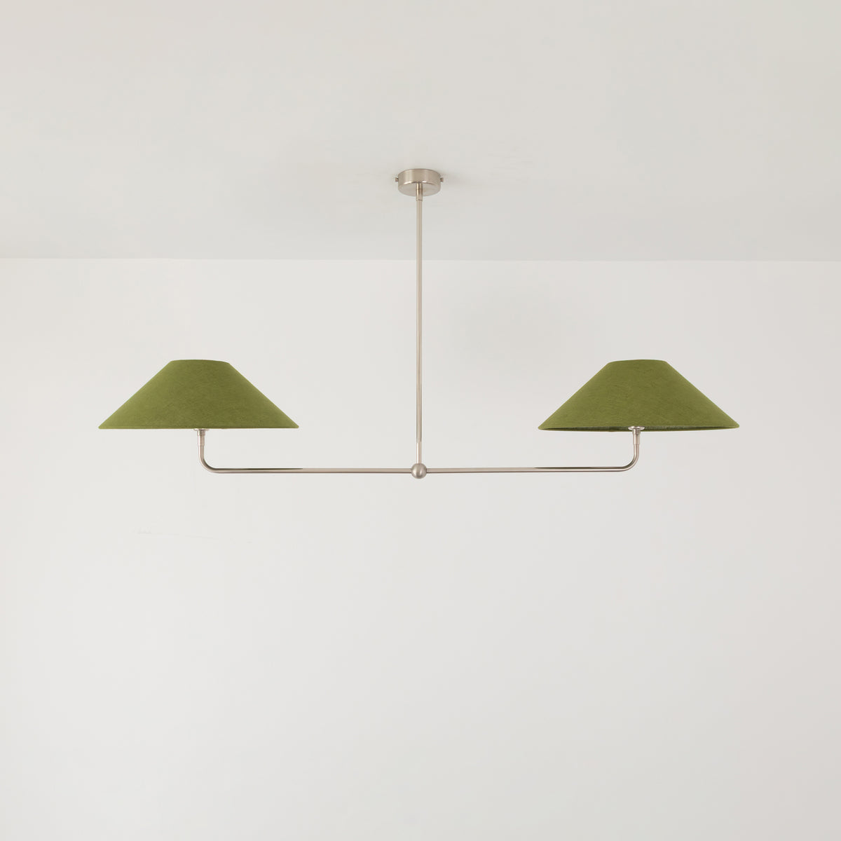 T-Bar Chandelier - Wide Angle Linen