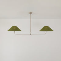 T-Bar Chandelier - Wide Angle Linen