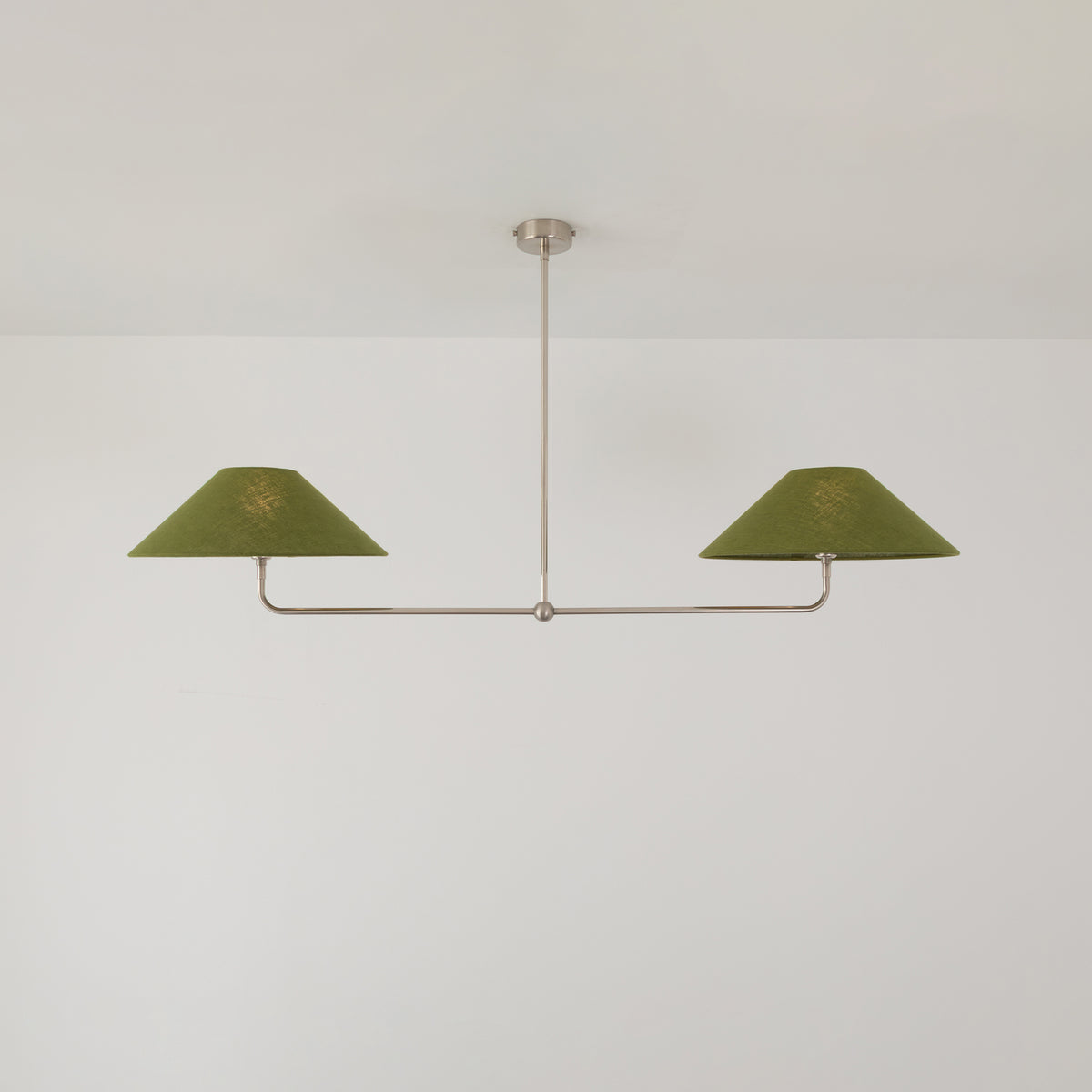 T-Bar Chandelier - Wide Angle Linen