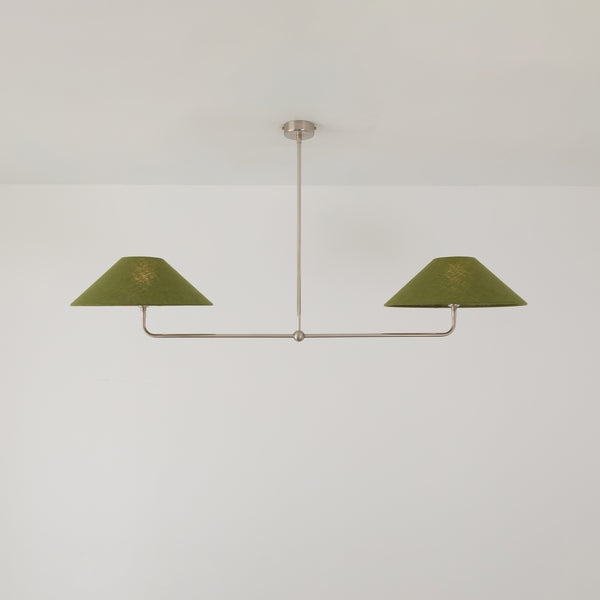 T-Bar Chandelier - Wide Angle Linen