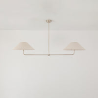 T-Bar Chandelier - Wide Angle Linen