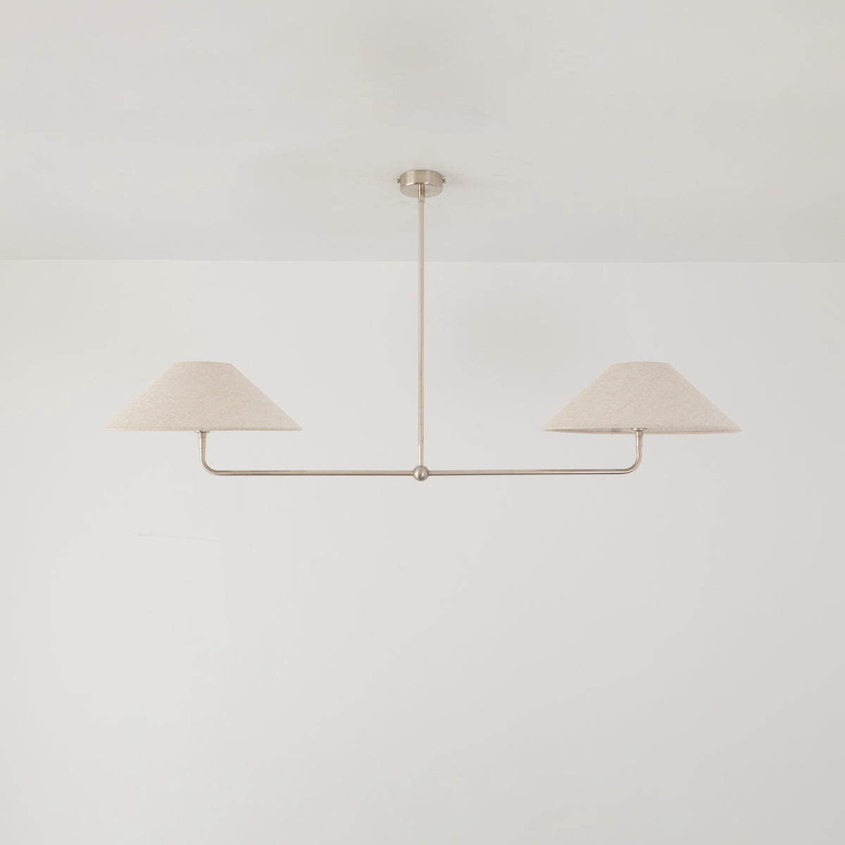T-Bar Chandelier - Wide Angle Linen