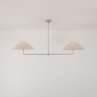 T-Bar Chandelier - Wide Angle Linen
