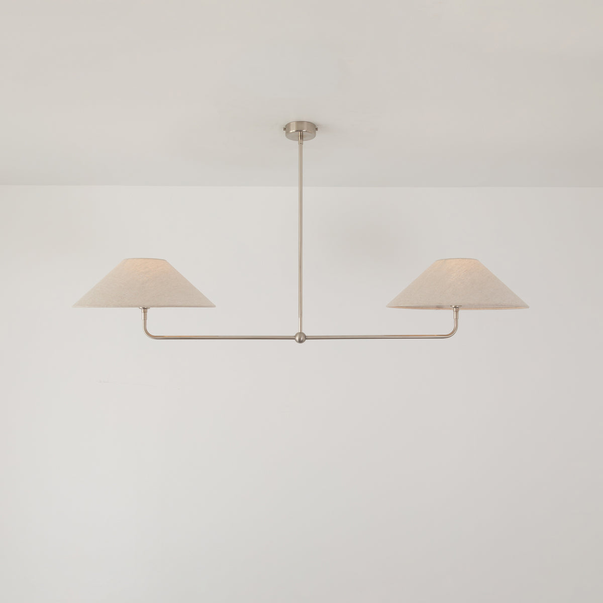 T-Bar Chandelier - Wide Angle Linen