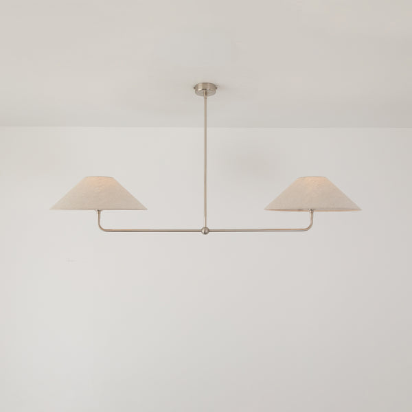 T-Bar Chandelier - Wide Angle Linen