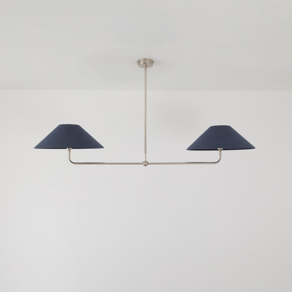 T-Bar Chandelier - Wide Angle Linen