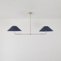 T-Bar Chandelier - Wide Angle Linen