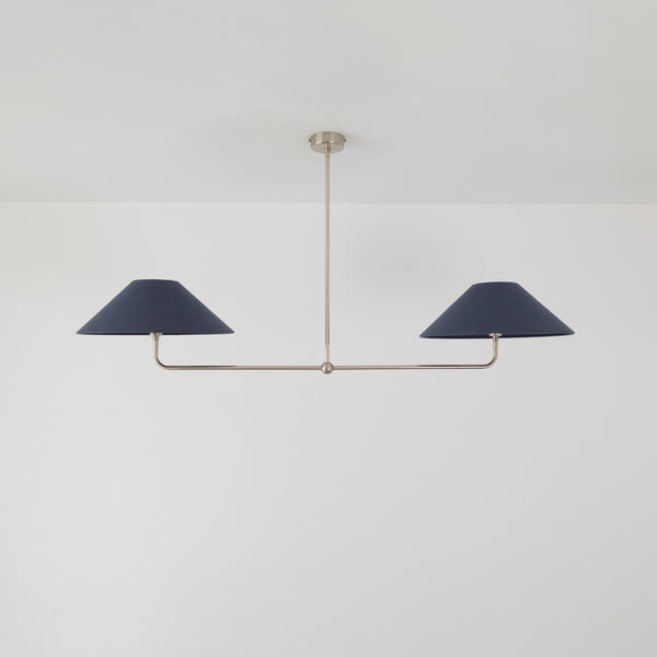 T-Bar Chandelier - Wide Angle Linen