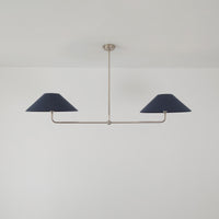 T-Bar Chandelier - Wide Angle Linen