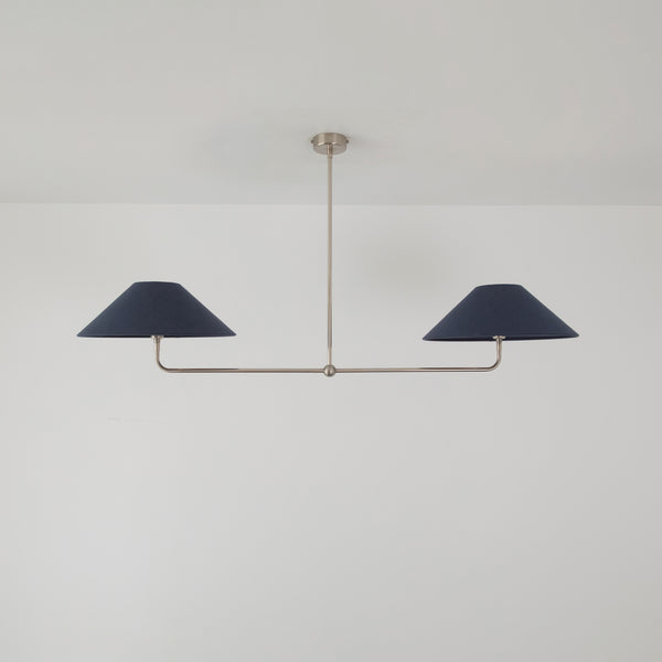 T-Bar Chandelier - Wide Angle Linen