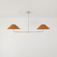 T-Bar Chandelier - Wide Angle Linen