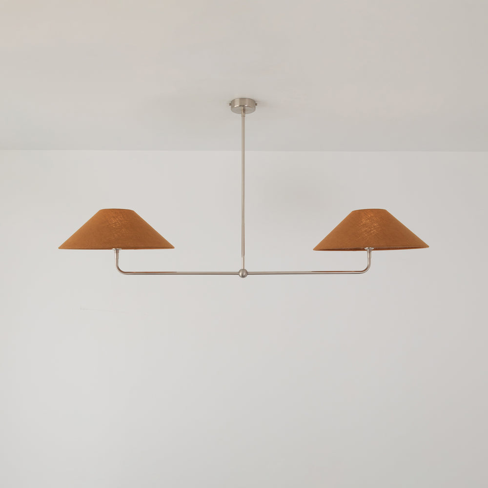 T-Bar Chandelier - Wide Angle Linen
