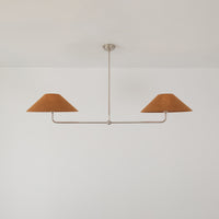 T-Bar Chandelier - Wide Angle Linen
