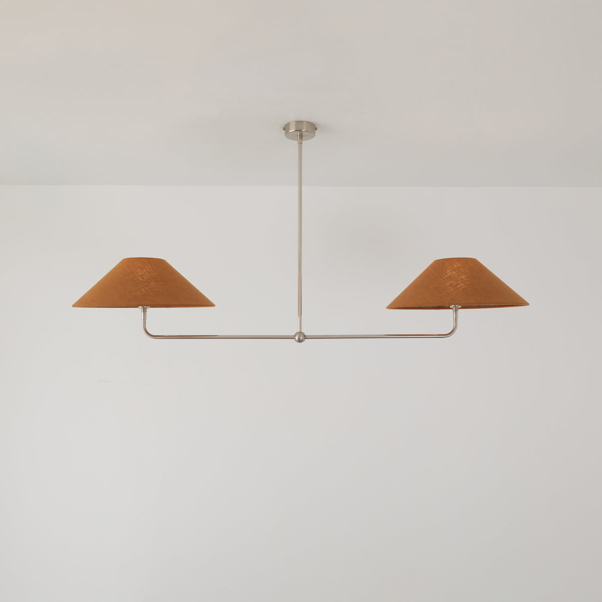 T-Bar Chandelier - Wide Angle Linen