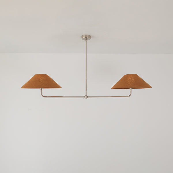 T-Bar Chandelier - Wide Angle Linen