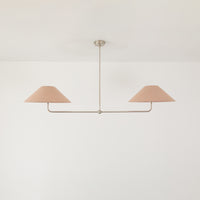T-Bar Chandelier - Wide Angle Linen