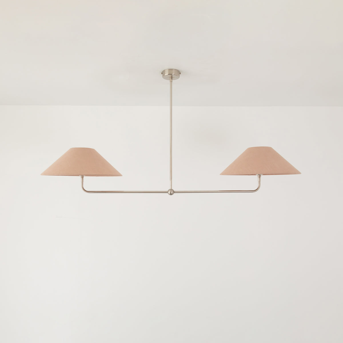 T-Bar Chandelier - Wide Angle Linen