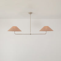 T-Bar Chandelier - Wide Angle Linen