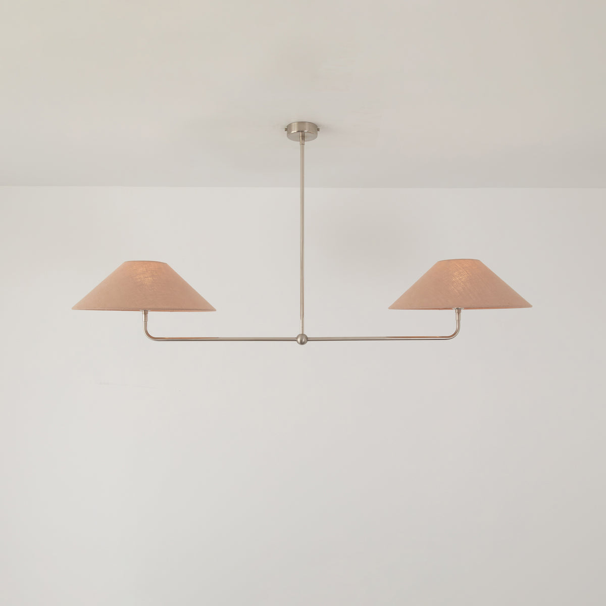 T-Bar Chandelier - Wide Angle Linen