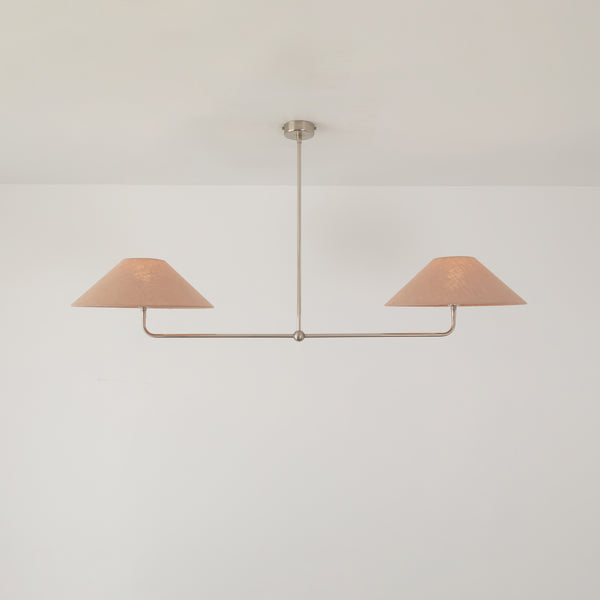 T-Bar Chandelier - Wide Angle Linen