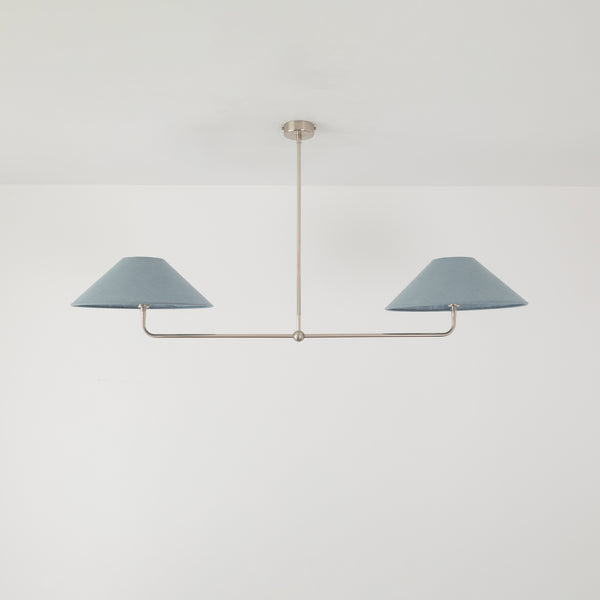 T-Bar Chandelier - Wide Angle Linen
