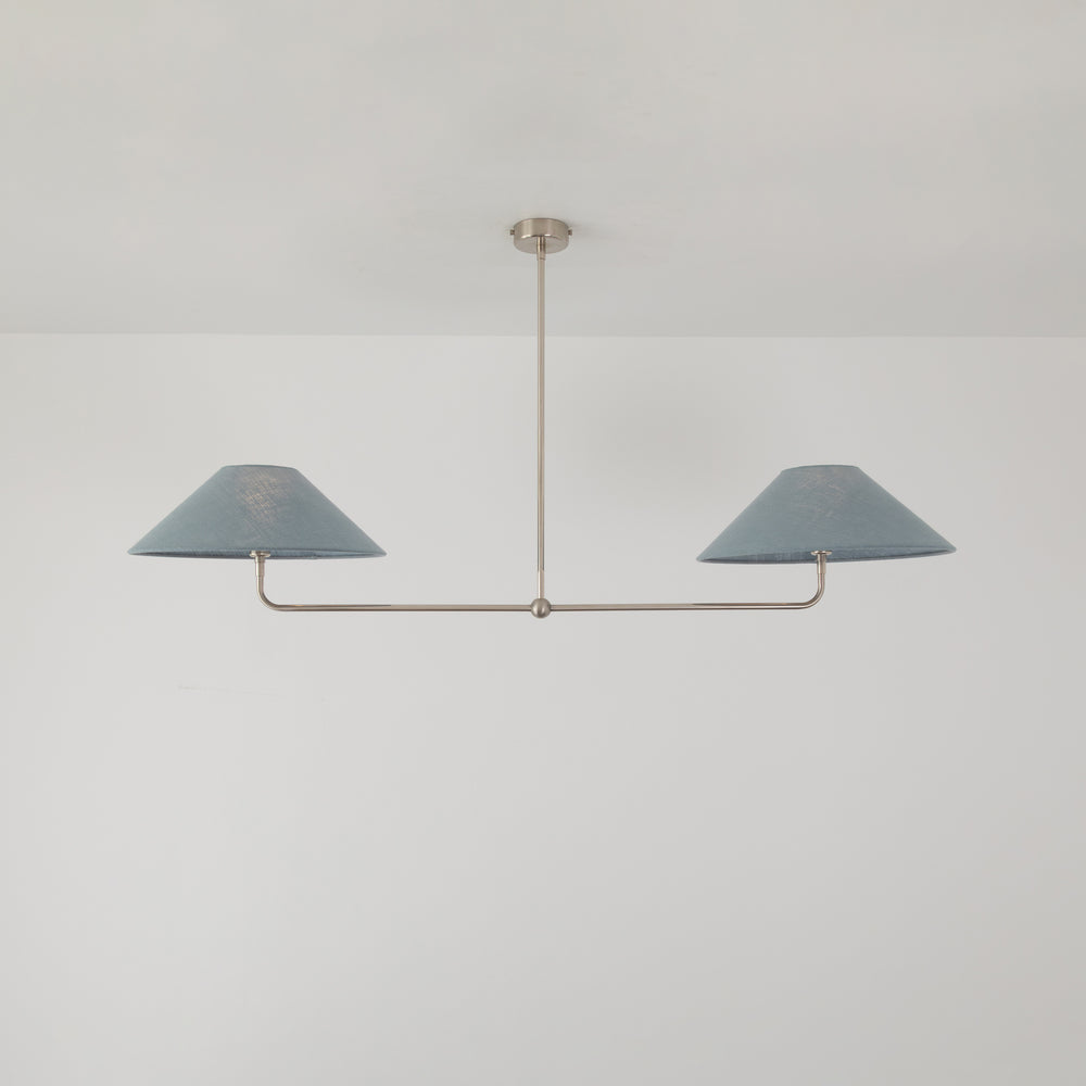 T-Bar Chandelier - Wide Angle Linen