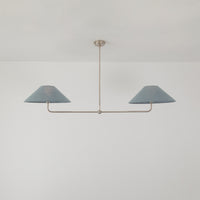 T-Bar Chandelier - Wide Angle Linen