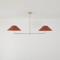 T-Bar Chandelier - Wide Angle Linen