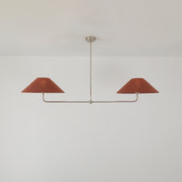 T-Bar Chandelier - Wide Angle Linen